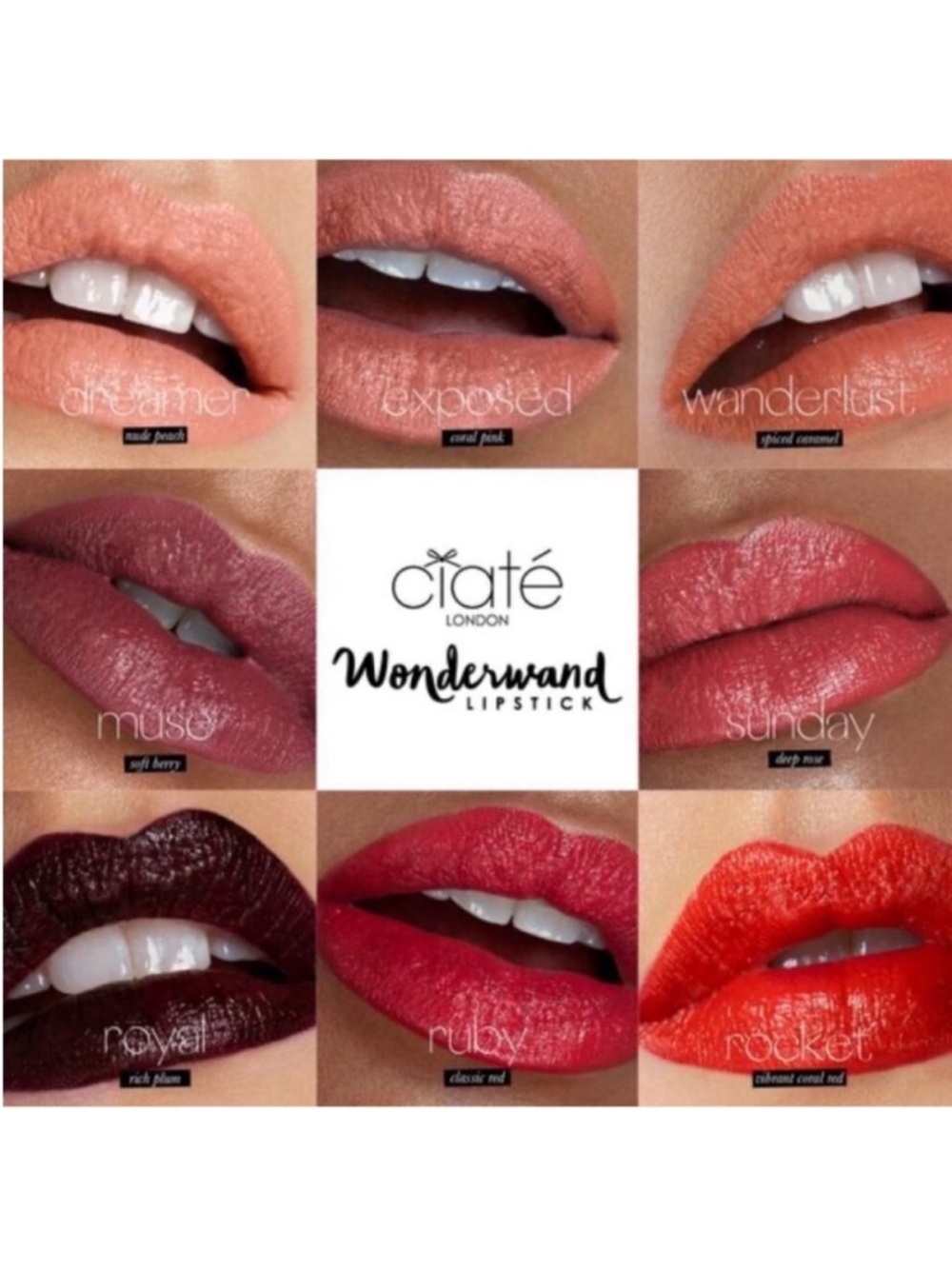 Ciate London Wonderwand Lipstick Demi Shine Lipstick in Dreamer - A Nude Peach - Picture 5 of 14